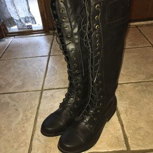 XOXO Bonnie Knee-High Boots, Black 11M